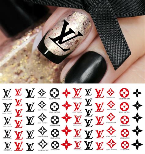 lv nail stickers|louis vuitton nail art stickers.